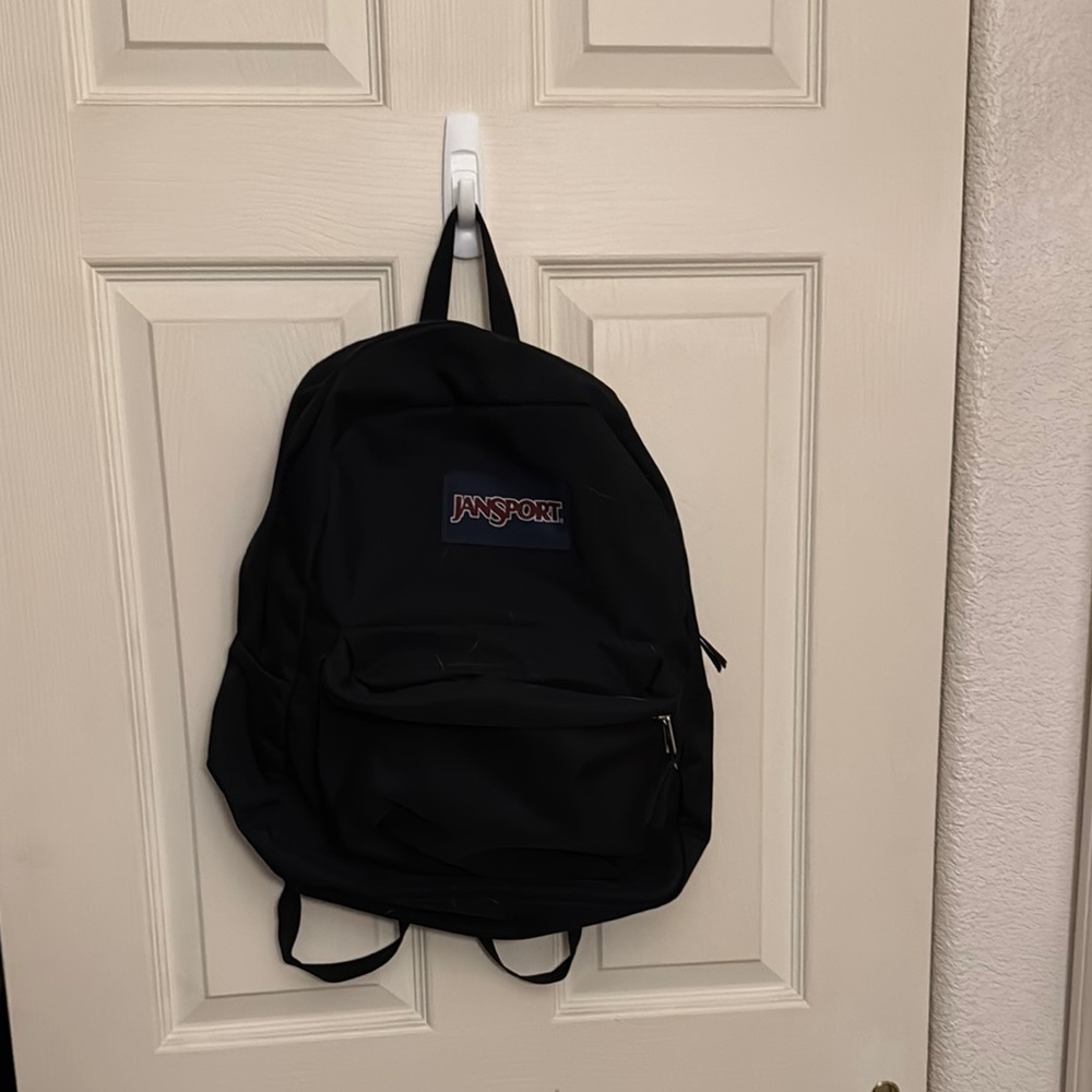 JanSport Black Classic Backpack with Logo
